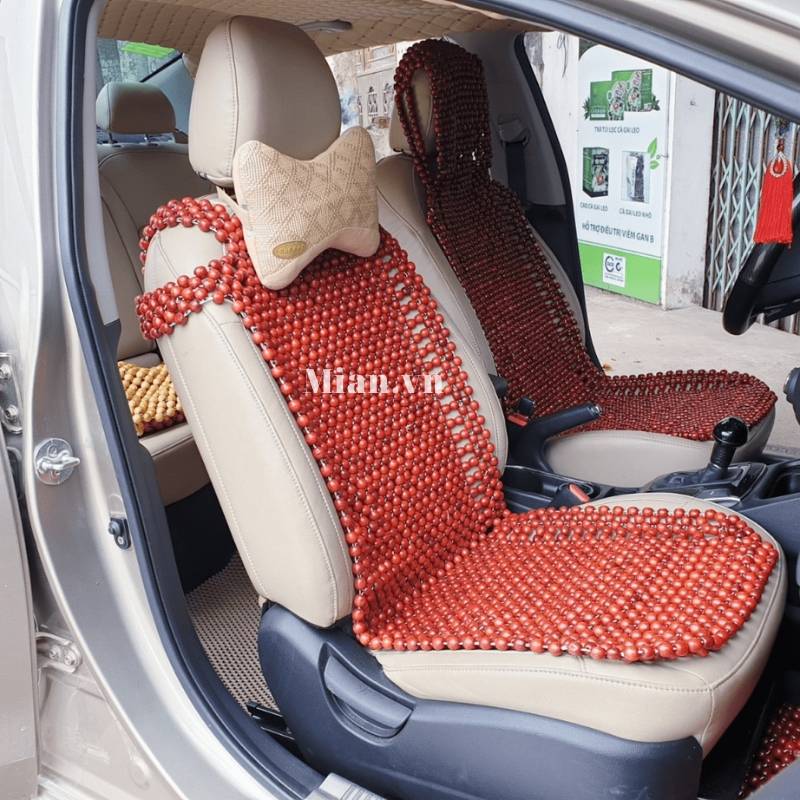 Lót ghế hạt gỗ ô tô có độ bền cao và dễ dàng vệ sinh